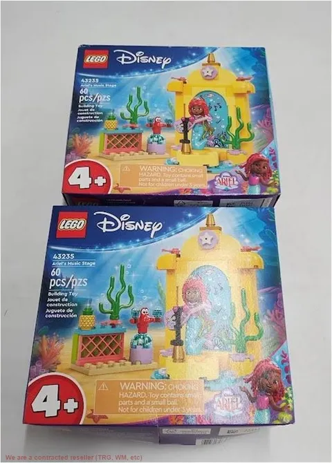 LOT OF 2 LEGO Disney Princess Ariel's Music Stage 43235 SEE DETAILS