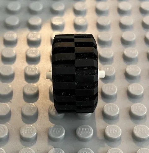 LEGO Wheel With Pin And Black Tire For Tricycle Motorcycle