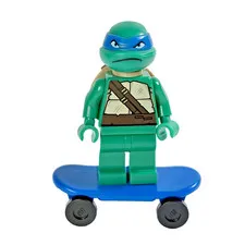 LEGO TMNT LEONARDO MINIFIG 💥  Teenage Mutant Ninja Turtles + Shell + Skateboard