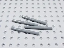 LEGO Lot of 4 Dark Bluish Gray 4L Wands Lightsaber Blades Weapon Minifig BJ