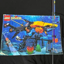 LEGO Aquazone 6190 Shark's Crystal Cave Instruction Manual Booklet English 1996