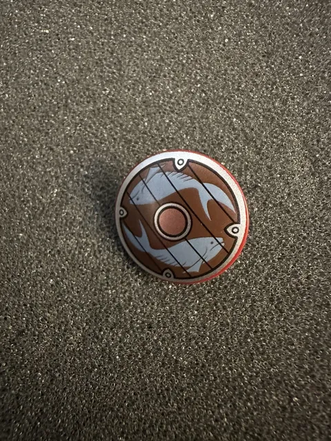 LEGO Lake Town Guard Round Shield Part - Fish Design - The Hobbit - New