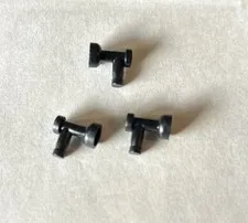 LEGO Parts 4599A Lot 3 Tap  1 x 1 with Hole in Nozzle End Black