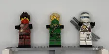 LEGO NINJAGO Minifigure Lot of 3;  (Tournament & Honor Robe) Lloyd, Kai, Zane