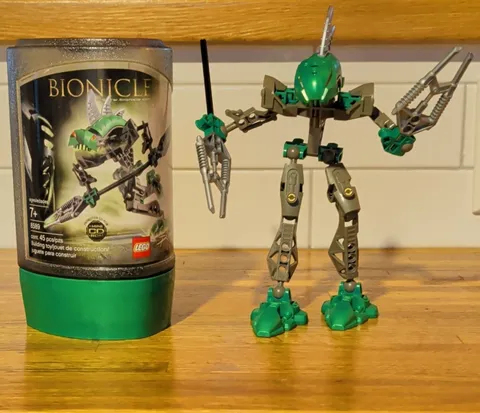 LEGO BIONICLE Rahkshi Lerahk 8589 Complete Set Canister 45 pcs