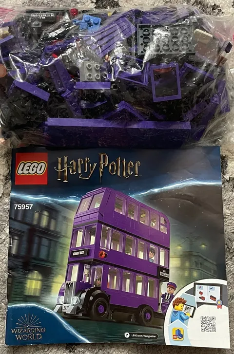 LEGO Harry Potter The Knight Bus 75957 Triple Decker Wizard Bus Manual Used Bag
