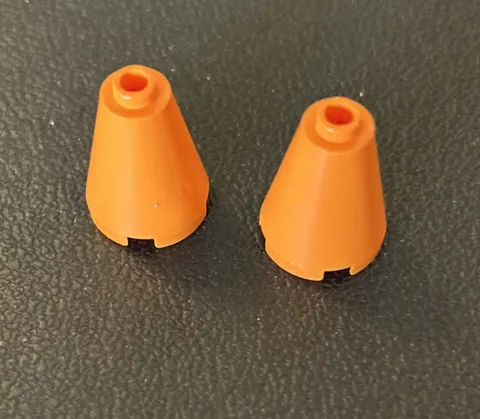LEGO 2 Orange Cone 2 x 2 x 2 - Open Stud Part 3942c