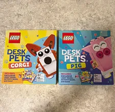 LEGO Desk Pets Corgi & Pig Exclusive LEGO Model Book Sets Como 55pcs + 43pcs