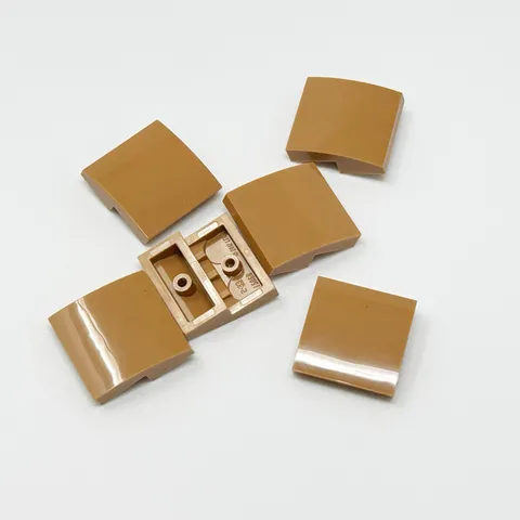 15068 LEGO Parts Slope Curved 2x2 No Studs MEDIUM NOUGAT (6)