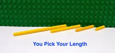 Lego Technic Axle Yellow Various Sizes  "You Pick Your Length and Qty" NEW