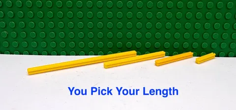 Lego Technic Axle Yellow Various Sizes  "You Pick Your Length and Qty" NEW