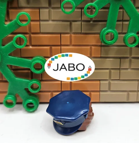 ( S12 / 5 / 24 ) LEGO 28430pb02 Hat with Hair, Police with Dark Blue
