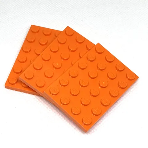 LEGO Parts - Orange Plate 4 x 6 - No 3032 - QTY 3