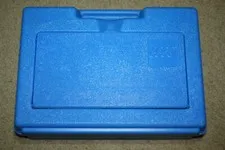 Vintage Lego 1983 Bin Blue Plastic Storage Container Case Carry Box