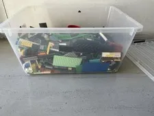 LEGO Bulk Lot Mixed Loose Bricks Plates Pieces Parts Multicolor Plastic Bin