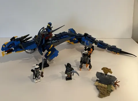 LEGO NINJAGO Skybound Jay's Elemental Dragon 70602 350pcs Incomplete No Box