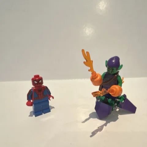 LEGO Marvel Spider-Man Minifigure Lot Spider-Man & Green Goblin w/ Glider
