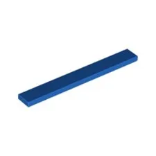 Lego Bricks 10x Bright Blue 1x8 Tile Flat Thin Studless Plate {416223} 4162 NEW