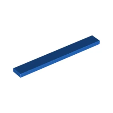 Lego Bricks 10x Bright Blue 1x8 Tile Flat Thin Studless Plate {416223} 4162 NEW