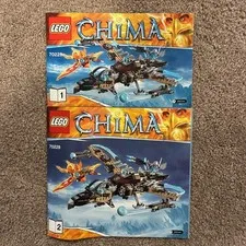 Instruction Manual ONLY Lego Legends of Chima 70228 Vultrix's Sky Scavenger