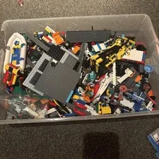 LEGO Bulk Lot Mixed Loose Bricks & Pieces Parts  12lbs And Manuals