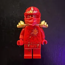 LEGO Ninjago NRG Kai w/ Gold Shoulder Armor, Red Hood/Mask