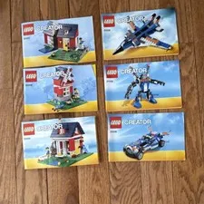 LEGO CREATOR 31008(1-3)  31009 (1-3) Illustrated Instruction Manuals Booklets