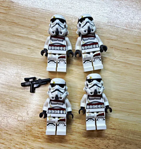 LEGO Star Wars Night Trooper Minifigures Lot of 4 w/ Blaster