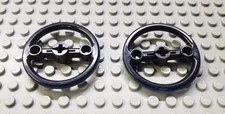 LEGO Lot of 2 Black Large Technic Pulley Wheels