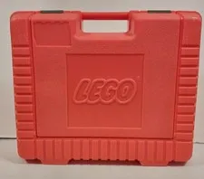 Vintage 1985 Lego Red Hard Plastic Carrying Storage Case 15" x 13" USA 