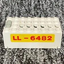 Vintage LEGO 9V Battery Box 4760 White Town Light Sound LL-6482 Tested Clean