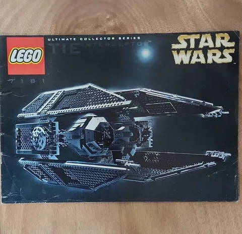 LEGO Star Wars TIE Interceptor 7181 Illustrated Instruction Manual Booklet 2000