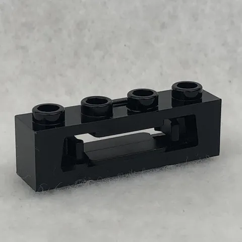 LEGO 16968 Black Projectile Launcher, 1 x 4 W/ Inside Clips (x1)