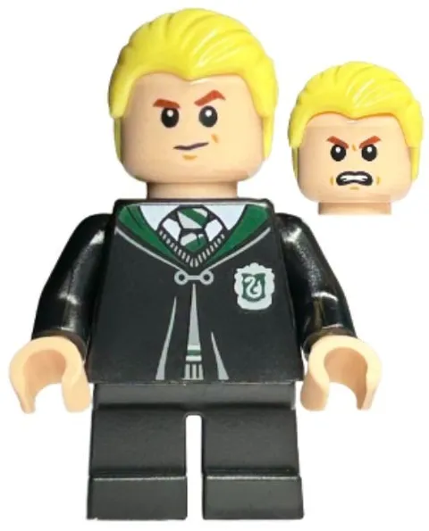 LEGO® Minifig hp254 - Draco Malfoy - Black Torso Slytherin Robe