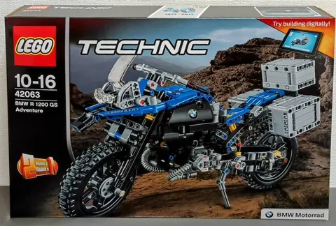 LEGO 42063 Technic BMW R 1200 GS Adventure Model with Minor Box Damage