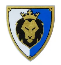 Lego Triangular Shield Lion Kings Castle Knights For Minifigure 3846pb036