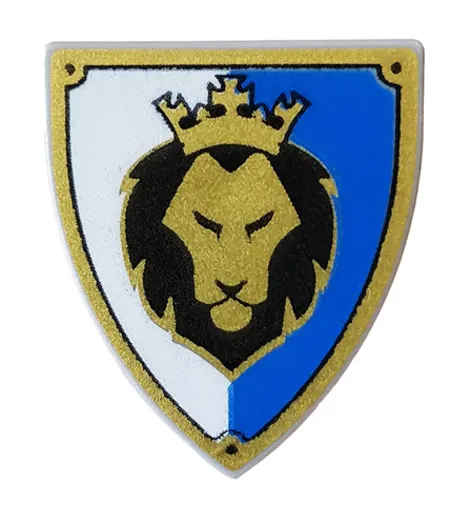 Lego Triangular Shield Lion Kings Castle Knights For Minifigure 3846pb036