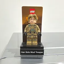 LEGO Star Wars Han Solo Mud Trooper Minifigure SW1296 + Display Stand