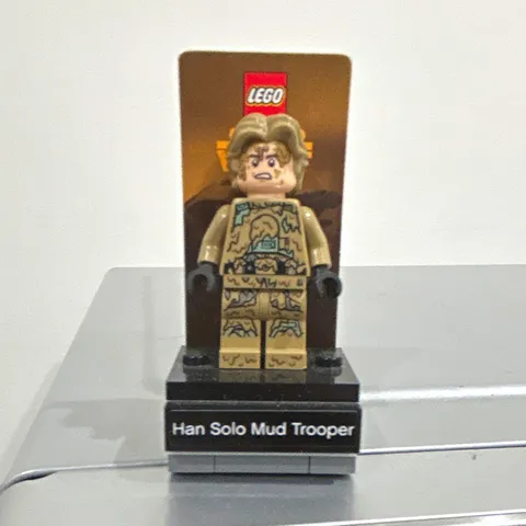 LEGO Star Wars Han Solo Mud Trooper Minifigure SW1296 + Display Stand