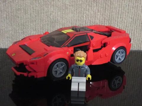 LEGO Speed Champions  Ferrari with Minifigure Not Complet See Pic