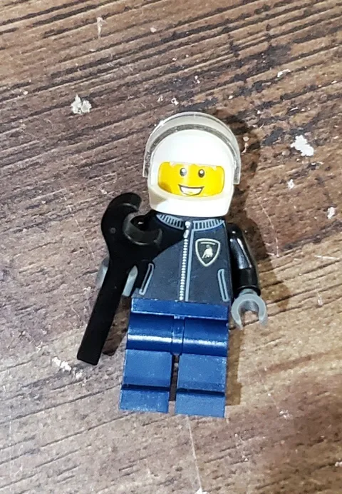 LEGO MINIFIGURE Lamborghini Countach Driver - 2 Mini Figures