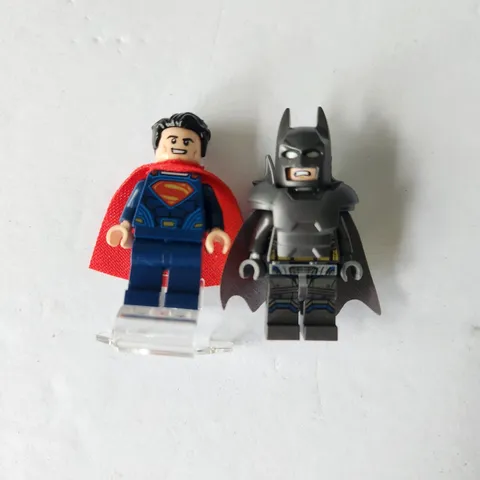 Lego DC Super Heroes Armored Batman and Superman Minifigures Set 76044 Clash