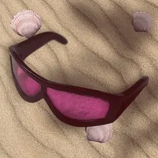 Barbie Doll BLACK Pink Small Glasses Sunglasses Shades Ken Clone Bratz