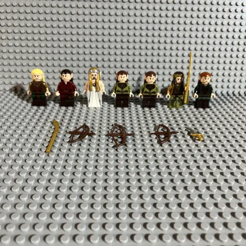 LEGO LOTR Minifigure Elves Lot with weapons included
