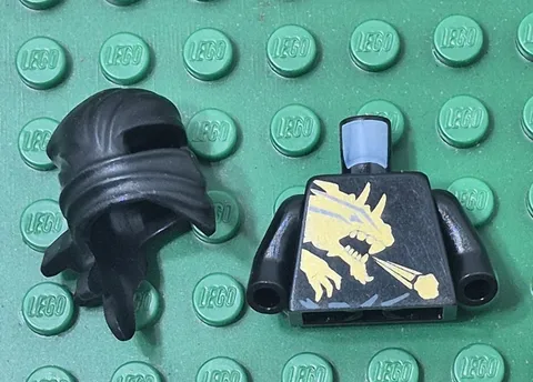 Authentic Lego Ninjago Cole DX Torso Hood ONLY Piece Part Incomplete Minifigure
