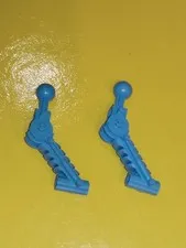 2 Lego 32476 Medium Blue Bionicle Arm 5 x 7 Dual Axle Hole 90 degree Star Wars 