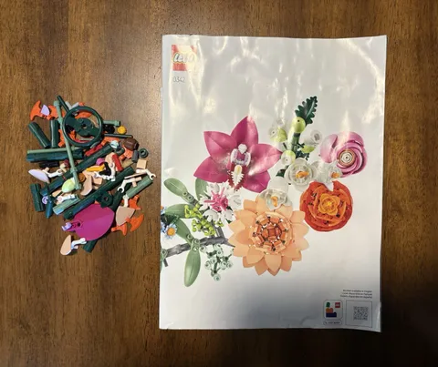 Lego Botanicals Pretty Pink Flower Bouquet 10342 Instructions & Spares ONLY