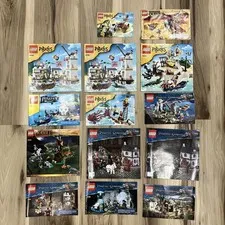 LEGO INSTRUCTIONS LOT HOBBIT PIRATES CARIBBEAN PHAROAHS QUEST RETIRED VINTAGE