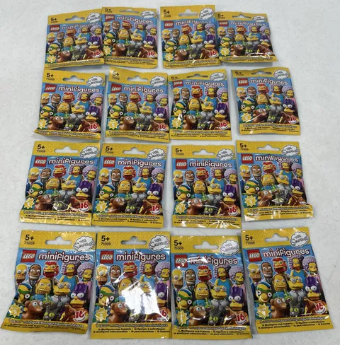 16 Lego Minifigures The Simpsons Series 2 71009 Factory Sealed Blind Packs New!