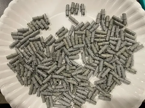 LEGO 235x Technic Pin Connector 2L Light Bluish Gray Part 2780 Bulk Lot